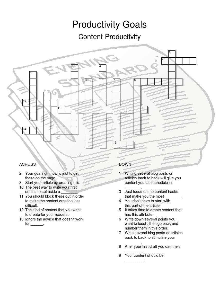 interactive crossword puzzle readwrite